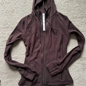 Lululemon Hooded Define Jacket Nulu black satin